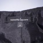 Nanette Lepore Nanette Lapore Black Wool Blend Mini Skirt w/Ruched Waistband/Pleated Front-Sz 4 Photo 7