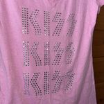 KISS Jeweled Sequin Pink Band T Photo 1
