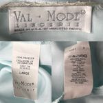 Vintage Val Mode Lingerie Nightgown Large Blue Lace V Photo 5
