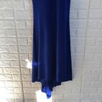 Abyss By Abby  royal blue halter neck strappy back maxi evening party‎ dress Sz L Photo 3