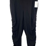 Zelos Women’s Black Ruched Athletic Track Pants Joggers Photo 0