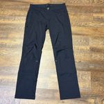 prAna  Halle Straight Pant Womens 8 Charcoal Roll Tab Low Rise Stretch Hiking Photo 2