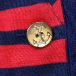 CAbi Yacht Club Blazer Small Red Navy Stripe Nautical Cotton Jacket Photo 7