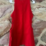 Commense Sleeveless Cutout Crew Neck Dress size L Red Size L Photo 2