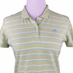 Lilly Pulitzer Preppy Lime Green Striped Polo Shirt Photo 1