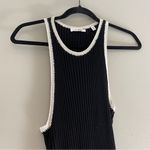 ALC Frank A.L.C. Annina Ribbed Midi Asymmetrical Dress Black Size Medium Photo 4