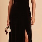 Birdy Grey  Hannah Velvet Black Maxi Dress Size Small New Photo 0