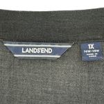 Lands' End  | 1X 16W-18W | Embroidered V-Neck Drop Waist Tunic Swimsuit Coverup Photo 3