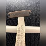 Free People  Black Vneck Cropped Long Sleeve Sweater Size medium Photo 3