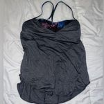 Lululemon  No Limit Gray‎ Floral Bra Layered Tank Yoga Gym Workout Running 10 Photo 0