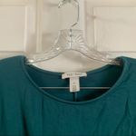 White House | Black Market WHBM Teal Scoop Neck Elbow Sleeve Blouse size XS Photo 2