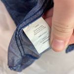 Thread & Supply women's blue denim lightweight medium wash button pocket shirt L Size L Photo 4