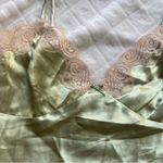 Green beige women’s cami top cute desperate housewives look size small Photo 1