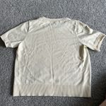 Cream Color Bear paw XL Short Sleeve Sweater Photo 1