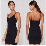 Spiritual Gangster - Seamless Row Dress Mini Black Stretch Bodycon XS/S Athletic Photo 1