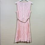 Elementz Lace Dress Sleeveless Party Cocktail Pink Dress with Belt Size M Photo 1