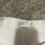 Abercrombie & Fitch White High-Rise Abercrombie Jean Shorts Photo 6
