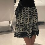 ZARA  women size small black and white floral basic 70% cotton 30% silk skirt Photo 4