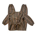 Free People Loveland Striped Metallic Boho Jumpsuit Size XS Photo 6