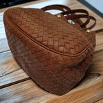 Bottega Veneta  Woven Drawstring Bucket Bag/Crossbody Bag brown leather Photo 4