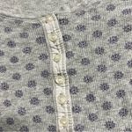 Victoria's Secret Victoria’s Secret Grey Purple Floral Print Waffle Knit Pajamas Top Size Small Photo 1