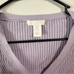 H&M  Lavender Ribbed Cardigan‎ Photo 2