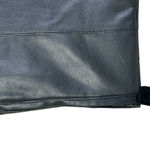 ZARA  Faux Leather Pants Womens S Black High Rise Flare Slim Vegan Stretch Edgy Photo 4