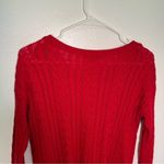 American Eagle  Crewneck Cableknit Sweater Red Photo 10