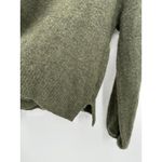 Madewell Payton Pullover Sweater Coziest Yarn Medium Olive Green Puff Sleeve Photo 8
