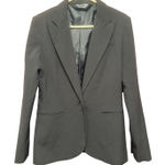 Norma Kamali Women's Black Blazer Size 8 Career Business Office Single Breasted Photo 0