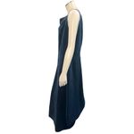 Mondi 44 Navy Blue Silk Sleeveless Maxi Dress Vintage 90s Formal Gown Slit Back Size undefined Photo 4
