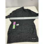 DKNY Womans Jeans XL Black Metallic Pullover Shawl Collar Long Sleeve Sweater Photo 4