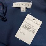 Socialite NWT Eyelash Lace Trim Camisole - Navy - Small Photo 6