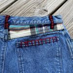 Jordache Women's Patchwork Embroidered Denim Mini Jean Skirt Size 28" Waist Photo 6
