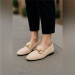 Anthropologie bibi Lou Marcela Sherpa loafers in cream White Size 9 Photo 1
