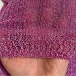 Ulla Johnson  Diana metallic irridescent magenta sweater, ribbed sz Petite (XS) Photo 12