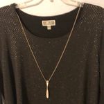 JM Collection NEW  Mesh Necklace Tunic in Black size L Photo 2