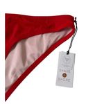 Shade & Shore Red Low Coverage Bikini Bottom Swimwear Women Sz Large NWT | 51-4 Photo 4