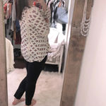 belle du jour  size large floral boho crochet top Photo 3