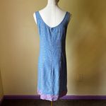 Vintage 90s GAP Floral Slip Dress Blue Lavender Trim Y2K Coquette Small Photo 4