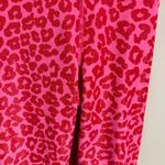 Beach Riot Ayla Legging in Famous High Risk Red Leopard Pink Ribbed- Size XS Photo 3