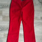 Theory NEW Womens Crimson Moleskin Twill Crop Pants 6 Photo 1