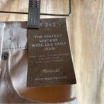 Madewell The Tall Perfect Vintage Wide-Leg Crop Jean Ecru Cream NWT Size 24T Photo 3