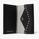 Michael Kors Studded Envelope Wallet – Black & Gray – Size Medium Photo 2