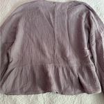 Altar'd State Lavender Ruffle Hem Women's Top Photo 3