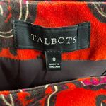 Talbots  Orange Paisley Skirt - size 8 Photo 4