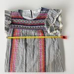 THML Anthropologie  Cotton Embroidered Aztec Boho ‎ Shift Dress XSmall Photo 4