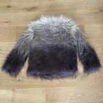 Guess - Christina Degrade Faux Fur Jacket in Ombre Beige Gray & Brown Photo 4