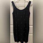 Vintage Elegant Black Sleeveless Dress with pearls Size 6 Photo 2