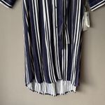 Treasure & Bond sz S blue white striped shirt dress NWT Photo 2